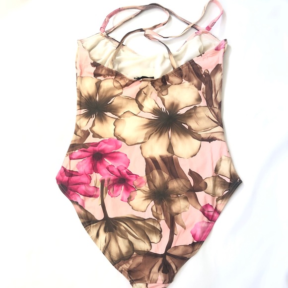 Versace Swim Versace Onepiece Floral Bathing Suit Poshmark